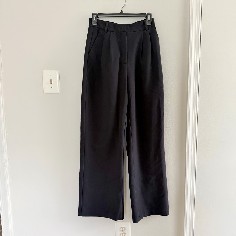 Abercrombie & Fitch Black Wide Leg Pants
